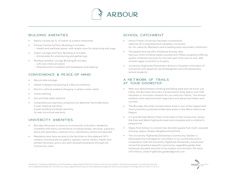 Arbour (Townhomes)