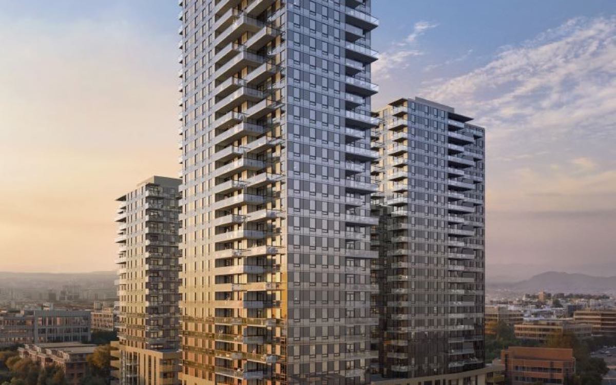 Rendering of 8080 Yukon Street — 4 buildings up to 32 storeys, 903 seniors homes, Marpole, Vancouver