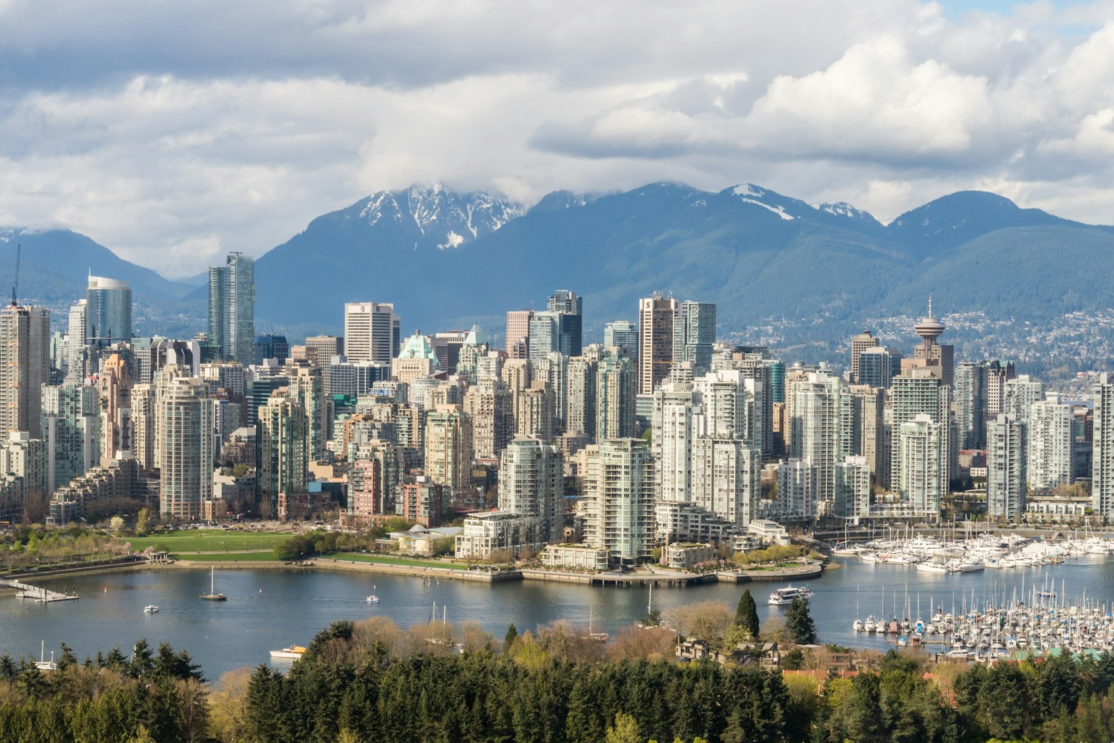 View across North Vancouver toward the North Shore mountains, illustrating Metro Vancouver presale condo supply
